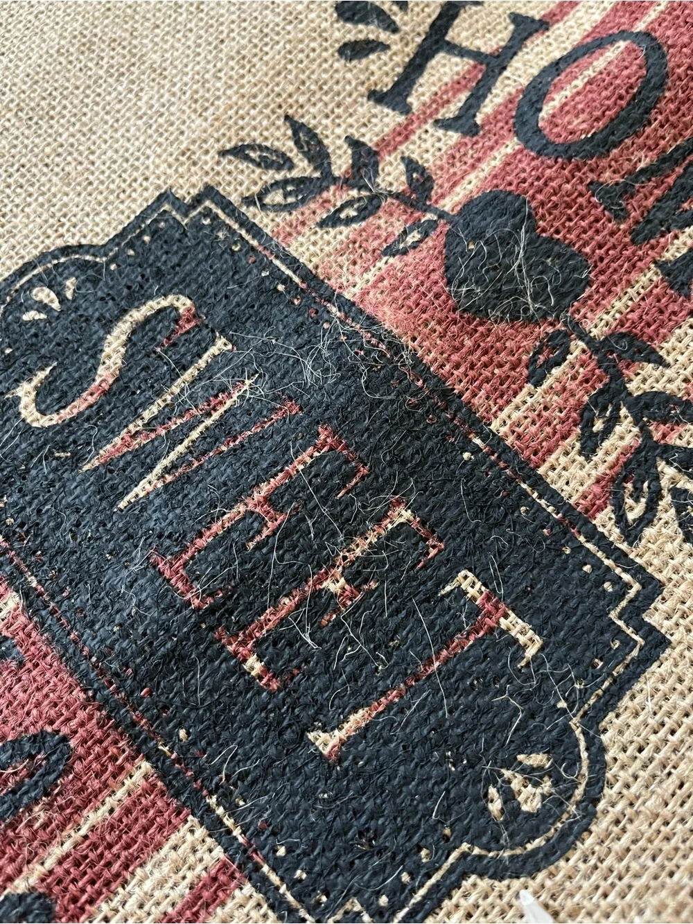 Farmhouse Burlap Placemats - Set of 4
